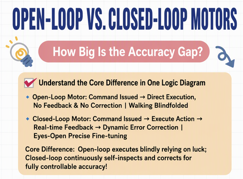 Laatste bedrijfsblogs Open-Loop vs. Closed-Loop Stepper Motor Control
