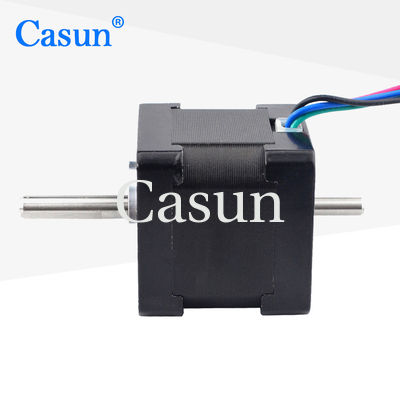 Goede prijs Dual Shaft Nema 14 Stepper Motor 4 Leads 34mm 1.8deg 18Ncm 25.56oz.in 0.8A Step Motor Online