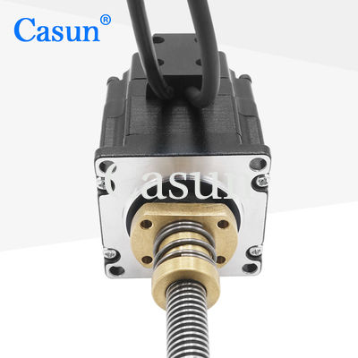 Goede prijs 1,8 Graad 2 fase NEMA 23 Lineaire Stepper Motor met Codeur 57*57*45mm 0.9N.M 4 Draden Online
