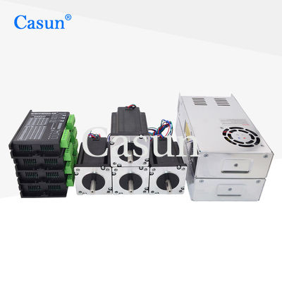 Goede prijs Casun 2 fase Nema 23 hybride stappenmotor 57x57x56mm 1.2N.m hoog koppel 2.8A met 4 as / 3as voor CNC voor gravure machine Online