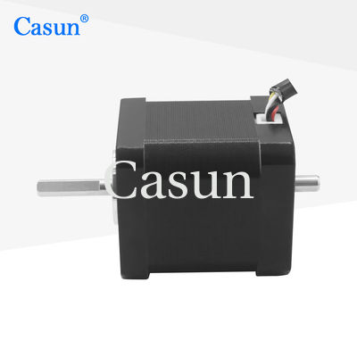 Goede prijs NEMA 17 Dual Axis Stepper Motor 48mm Lichaam 2.0A 0.59N.m met mechanische apparatuur Online