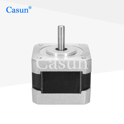 Goede prijs 2 fase NEMA 17 1,8 deg 26N.cm 0.4A 12V DC 34mm 4 draden Bipolaire stapmotor Online