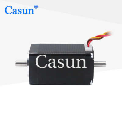 Goede prijs 2 Fase 1.8 Double Shaft NEMA 11 Micro Stepper Motor voor medische apparatuur Automatisering Appliance Online