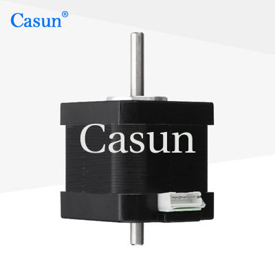 Dual Shaft Nema 17 Stepper Motor Bipolair 1.8 Deg 45Ncm 63.7oz.in 1.68A 4 Draden Voor 3D DIY CNC
