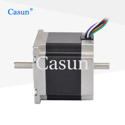 Goede prijs Dual Shaft 1.8 Grade 4 Fase 1.26N.m DC NEMA 23 Hybride stappenmotor CNC-robot Online